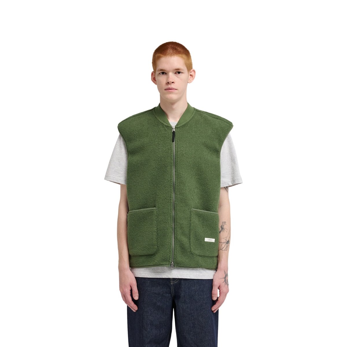 Veste en polaire SEFTON GILET vert bronze green, ELEMENT