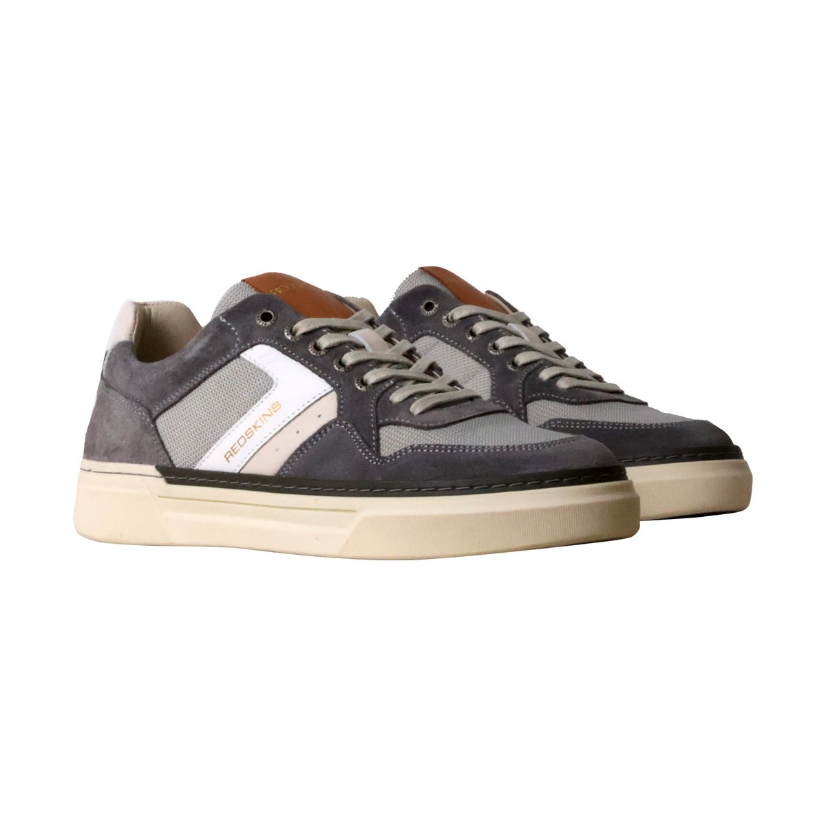 Basket Cuir Lerma gris, REDSKINS