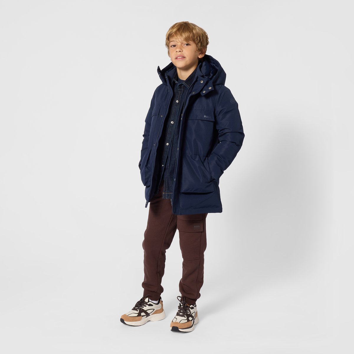 Pantalon de jogging tourbe, BOSS KIDSWEAR