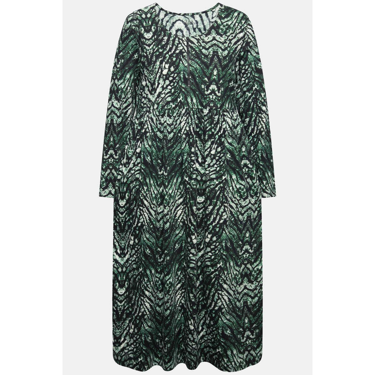 Robe en jersey motif peau de serpent vert, ULLA POPKEN