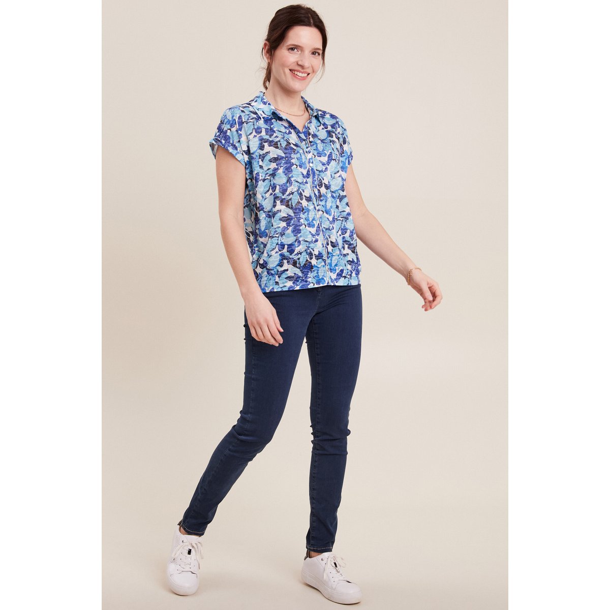 Chemise manches courtes bleu, BREAL