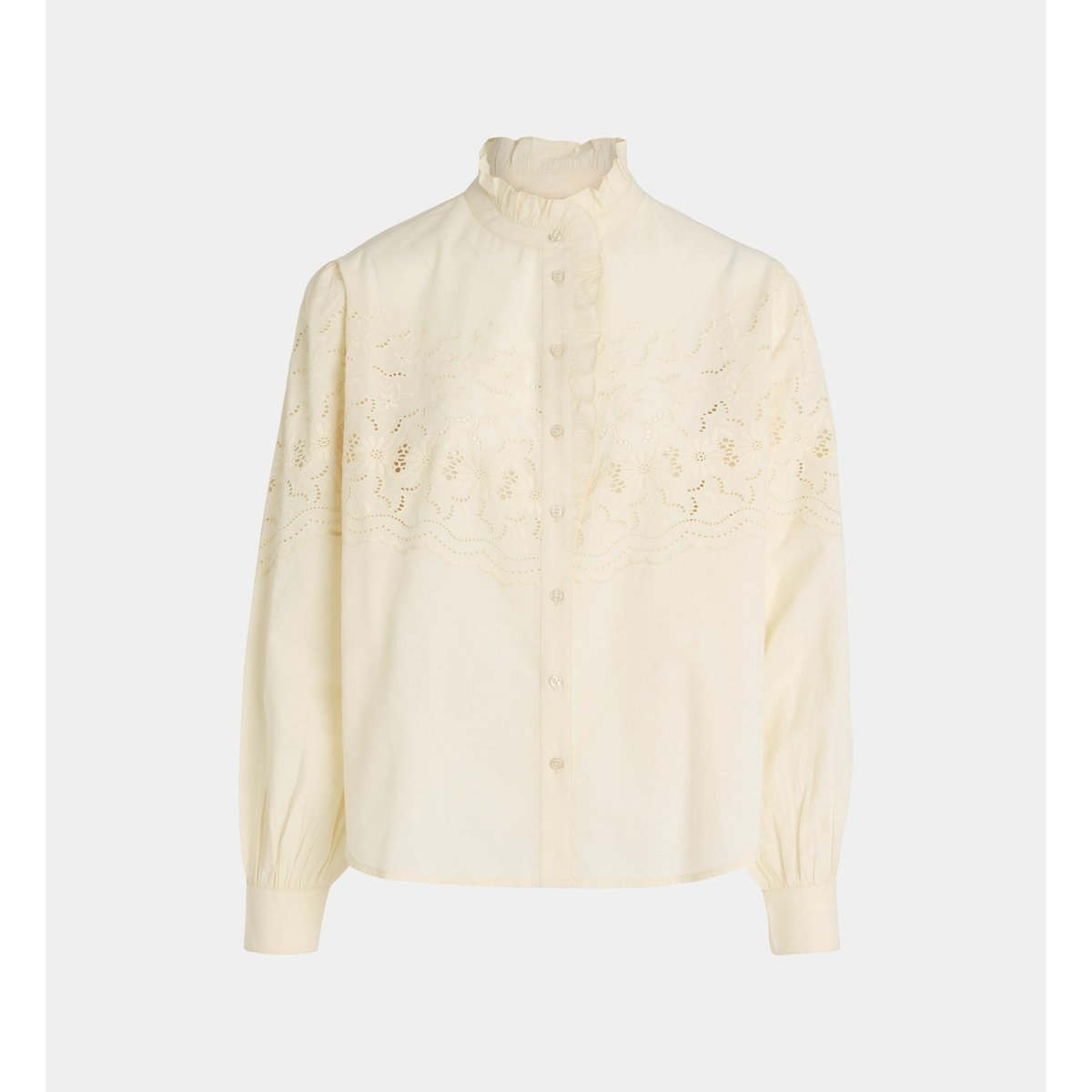 Chemise paloma brod en coton bio écru, GALERIES LAFAYETTE