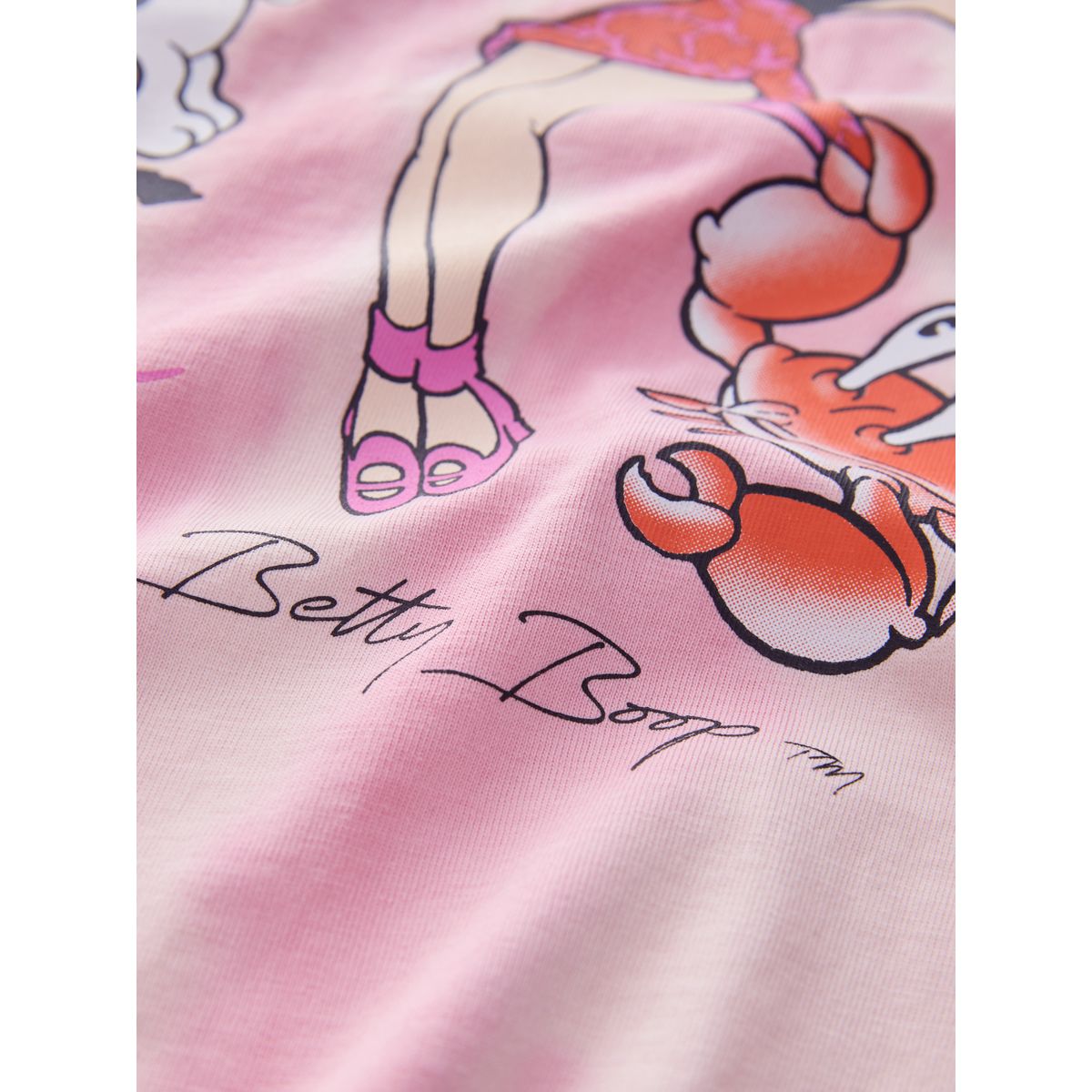 T-shirt ras du cou betty boop rose, NEXT