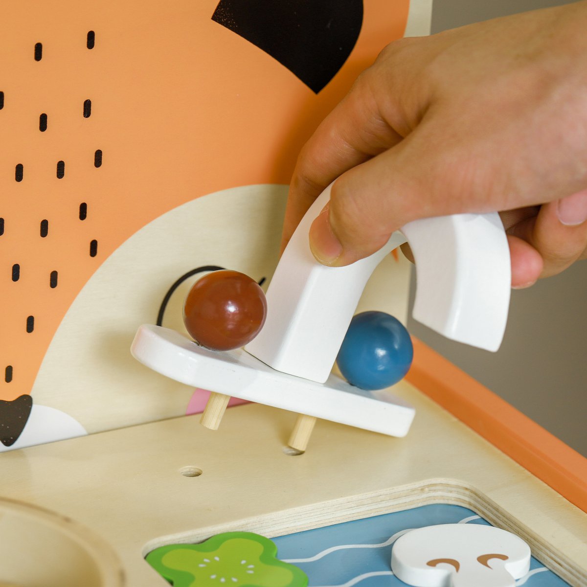 Ensemble de cuisine pour enfants MDF orange, multicolore, AIYAPLAY