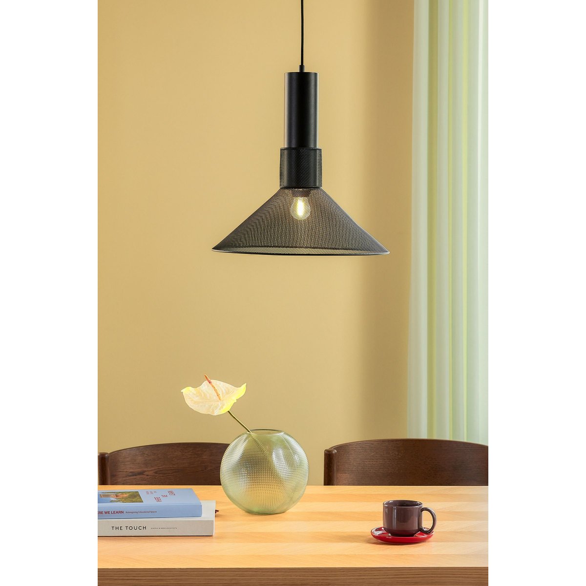Suspension RAY noir, HUBSCH