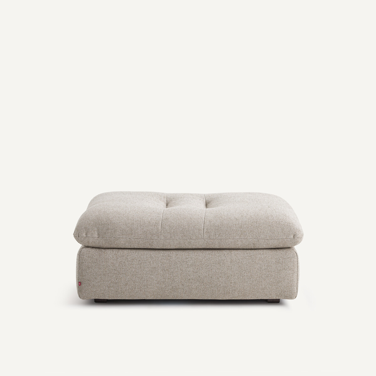 Repose-pieds modulable en texturé lin et viscose, GIULIANO naturel, AM.PM
