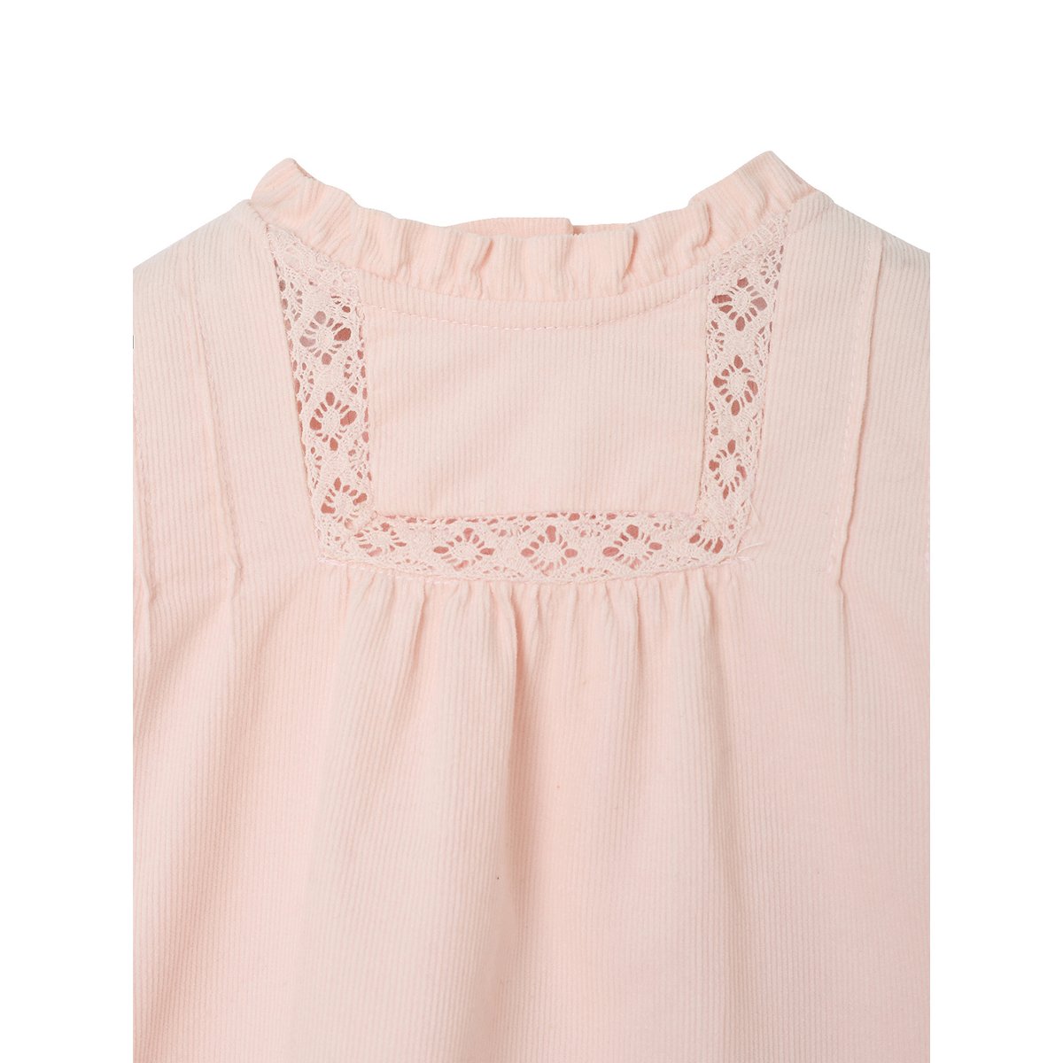 Robe velours rose pâle, VERTBAUDET