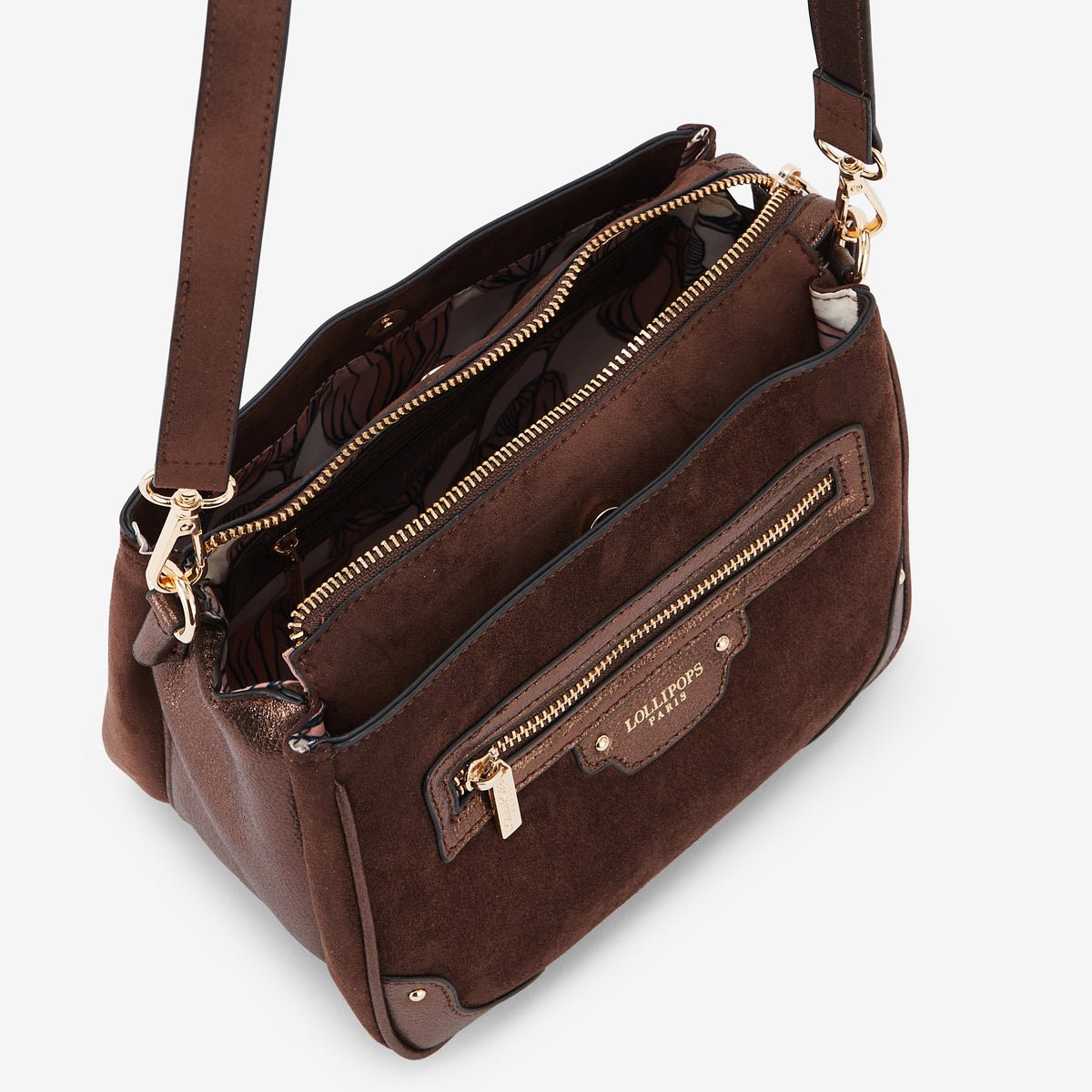Sac multi poches  Roberto doré,marron, LOLLIPOPS