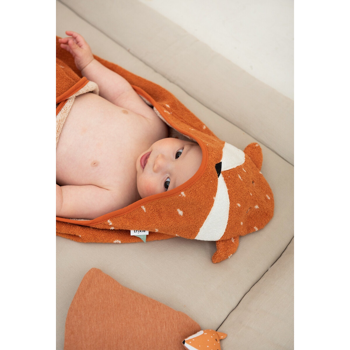 Cape de bain enfant Mr Renard orange, TRIXIE