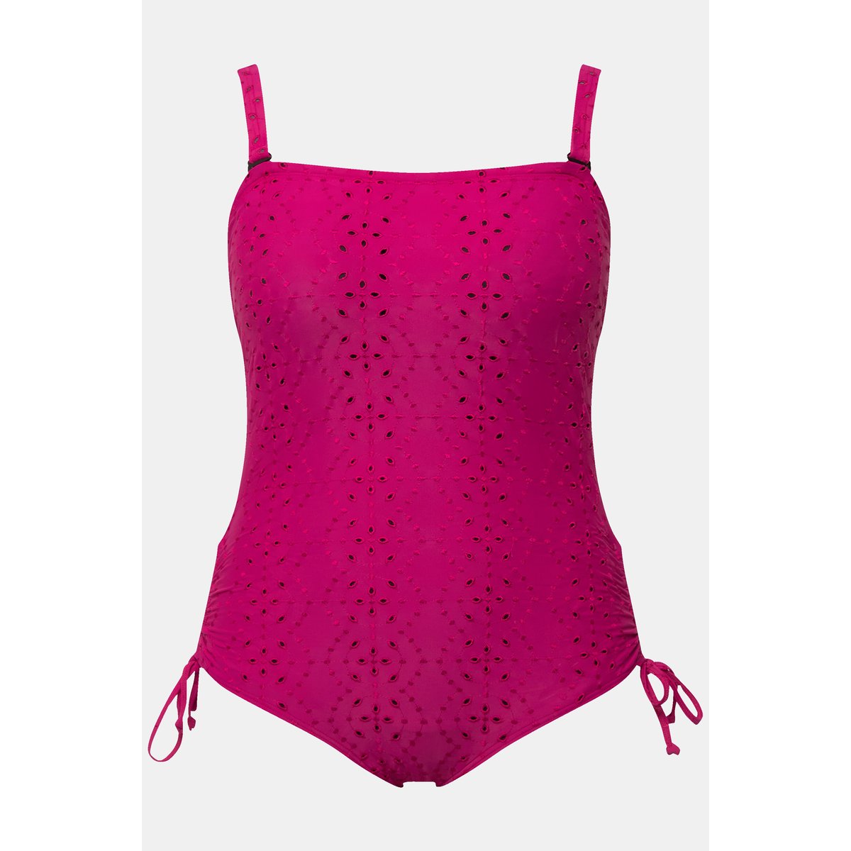 Maillot de bain à bonnets souples. Bretelles mauve foncé, ULLA POPKEN