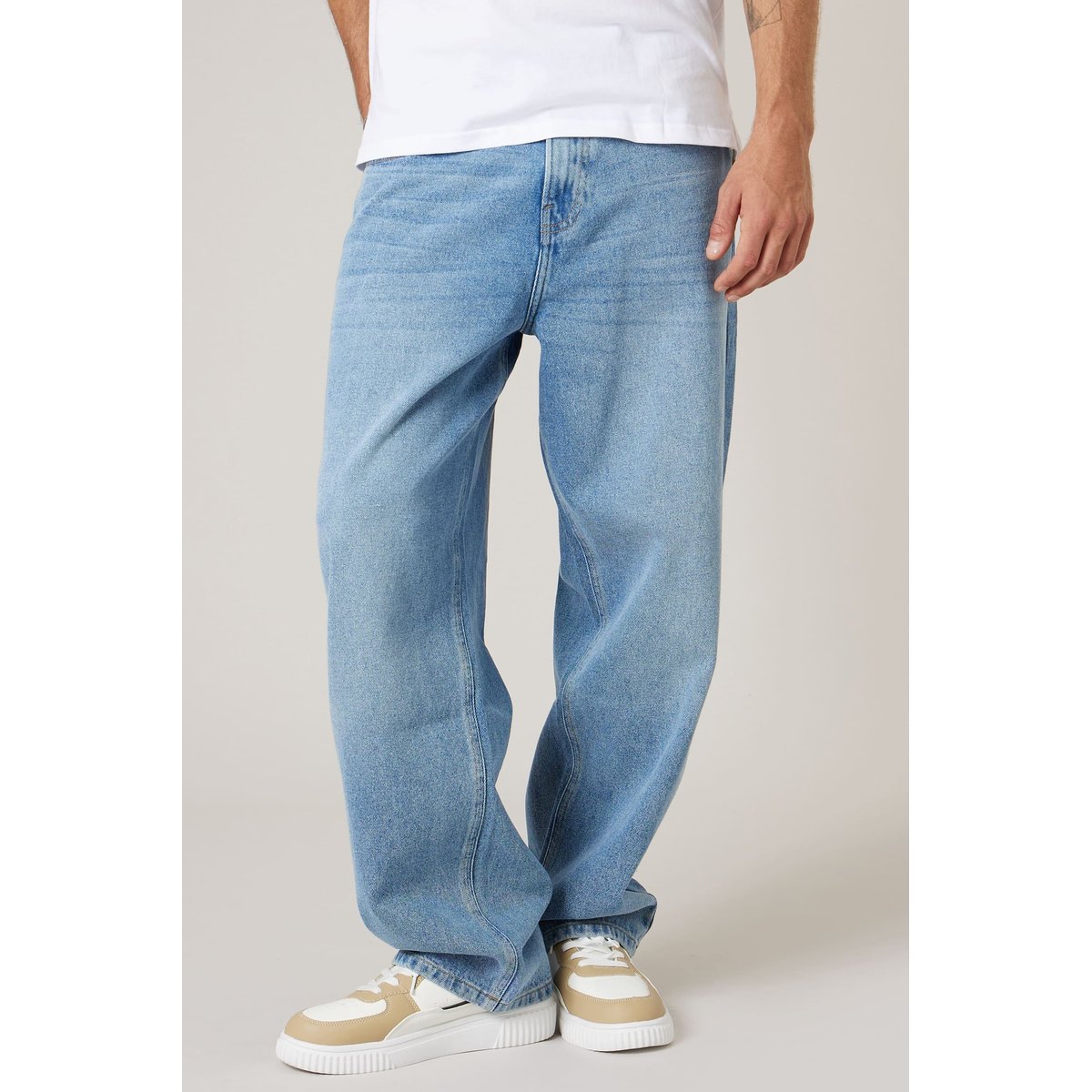 Jean confort homme en 100% coton PAGGY med blue used, DEELUXE