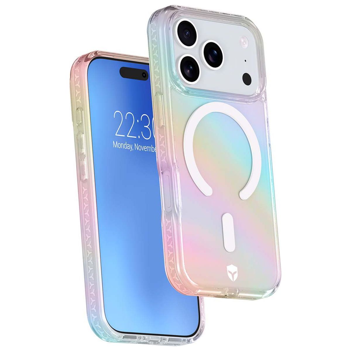 Coque iPhone 18 Pro MagSafe Holographique couleur unique, FORCE CASE