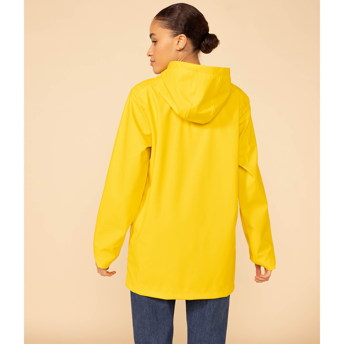 Iconic Hooded Waxed Jacket yellow, PETIT BATEAU