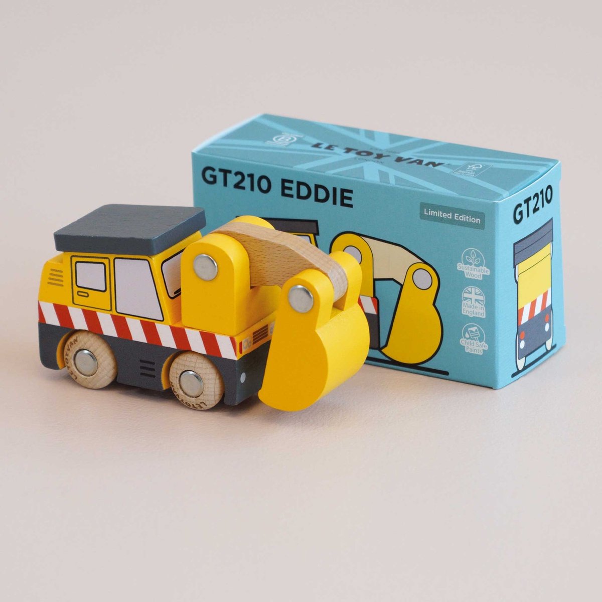 Tractopelle Eddie No 37 jaune, LE TOY VAN