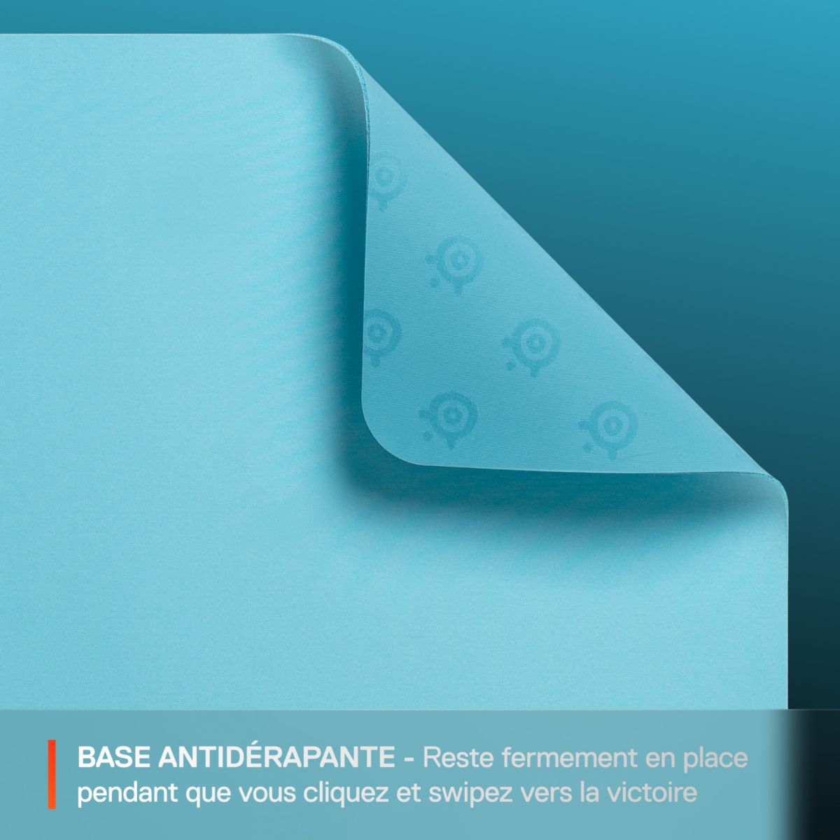 Tapis de souris QcK M Aqua couleur unique, STEELSERIES