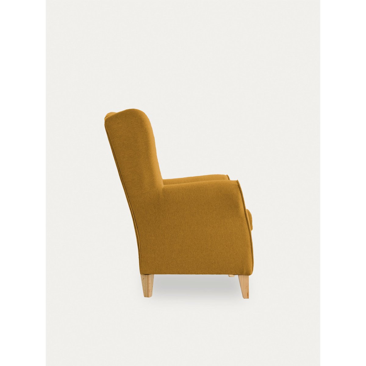 Fauteuil Rembourrée - DAN moutarde, KENAY