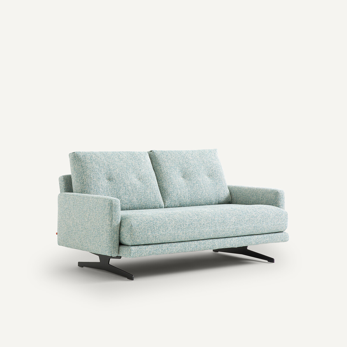 Zetel, 2-zit, in gemengd katoen, Delicato aquamarine, AM.PM