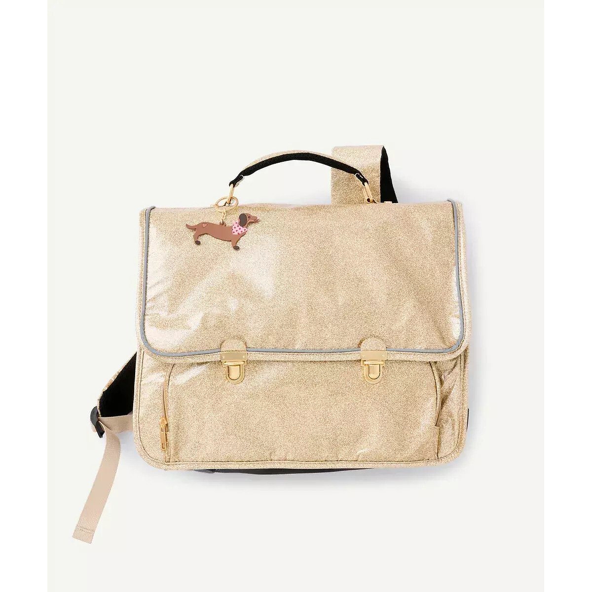 Zaino con paillettes oro bianco, TAPE A L'OEIL