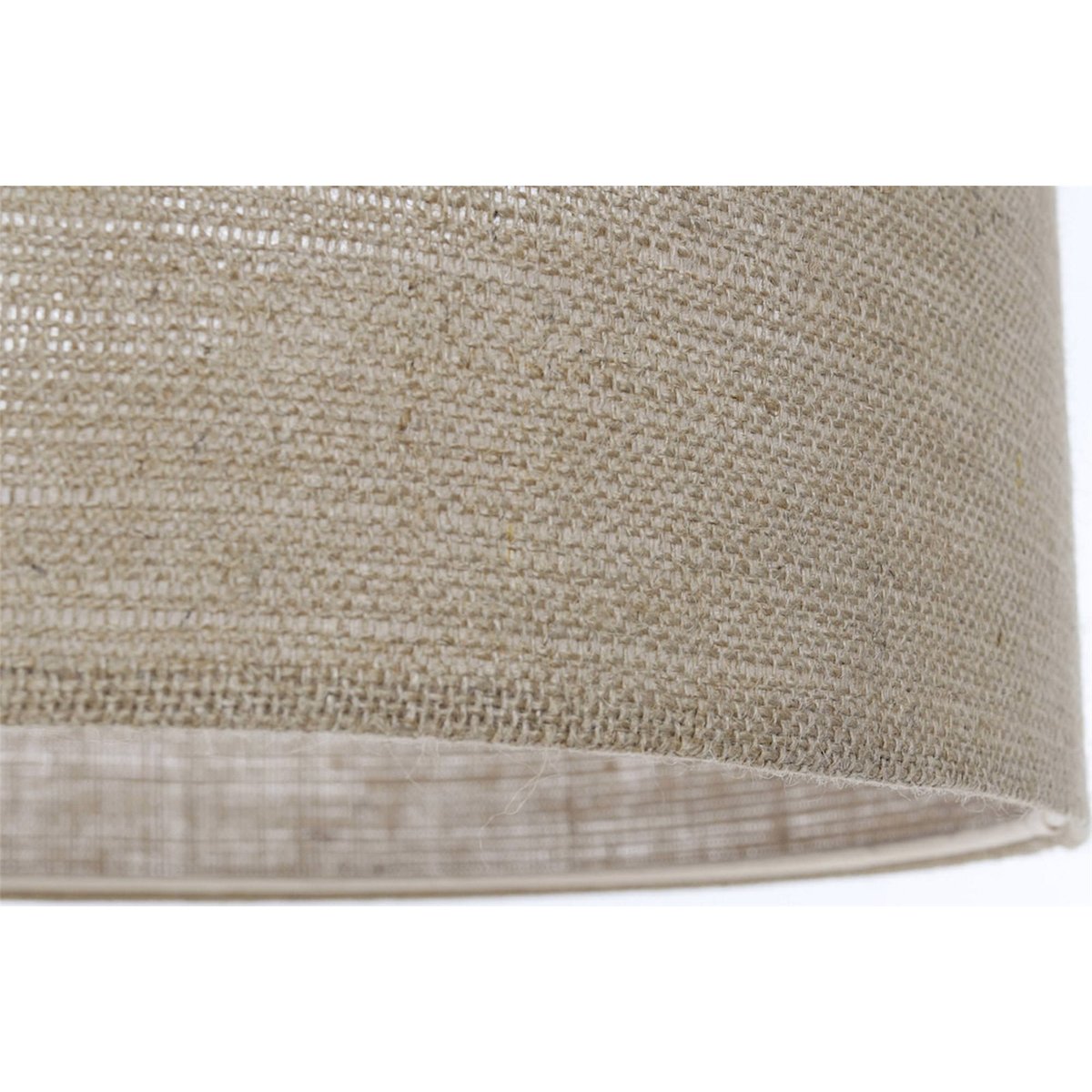 Suspension ronde en corde style boho Elegant beige chanvre naturel et transparent, BPS KONCEPT