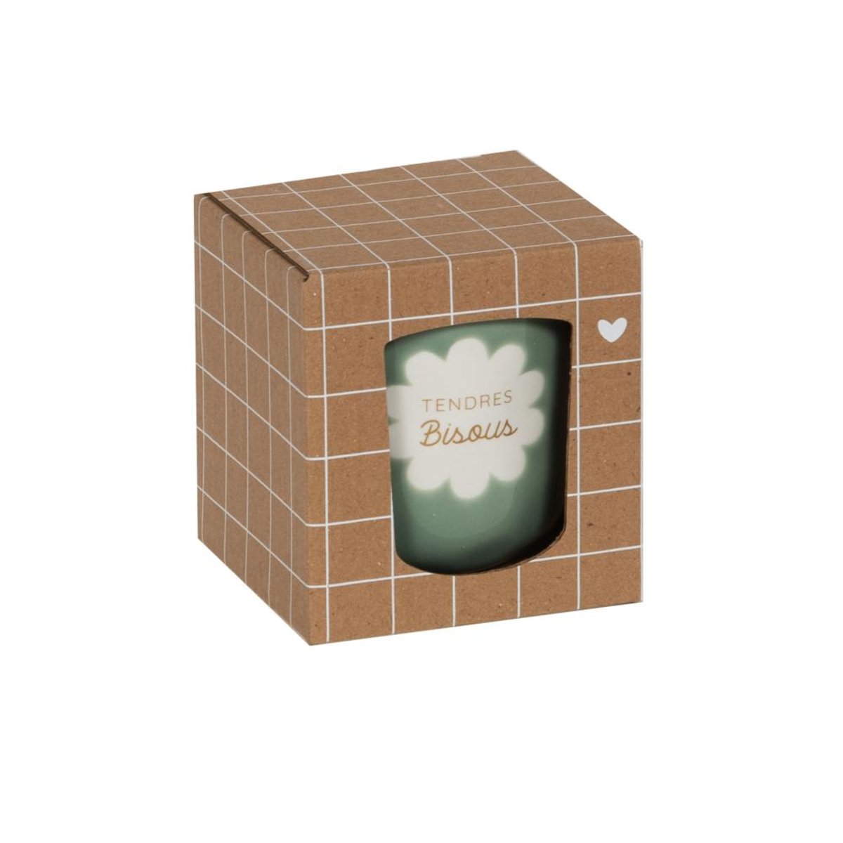 Tasse Baya tendres bisous vert, AMADEUS