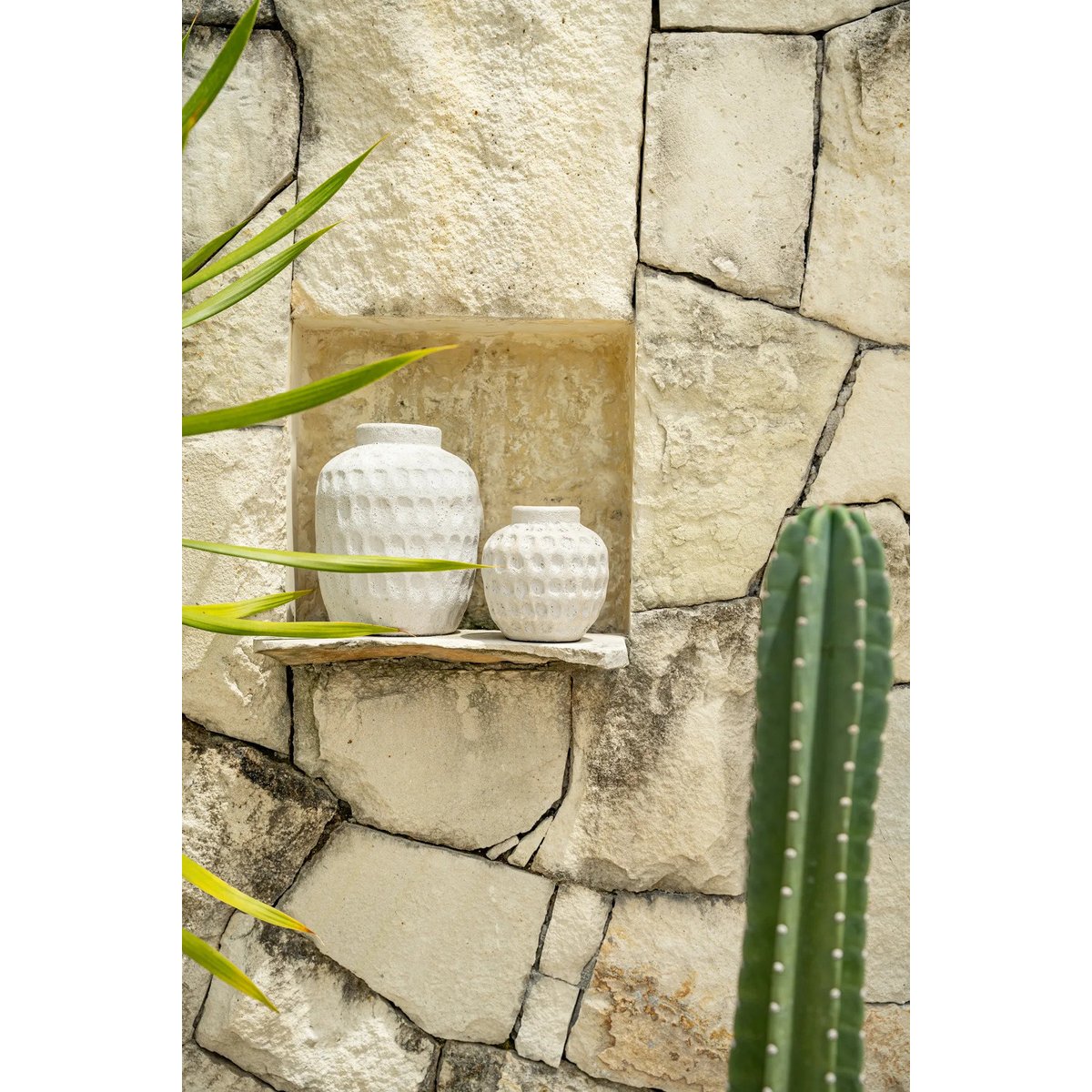 Vase en terre cuite TRENDY béton, BAZAR BIZAR