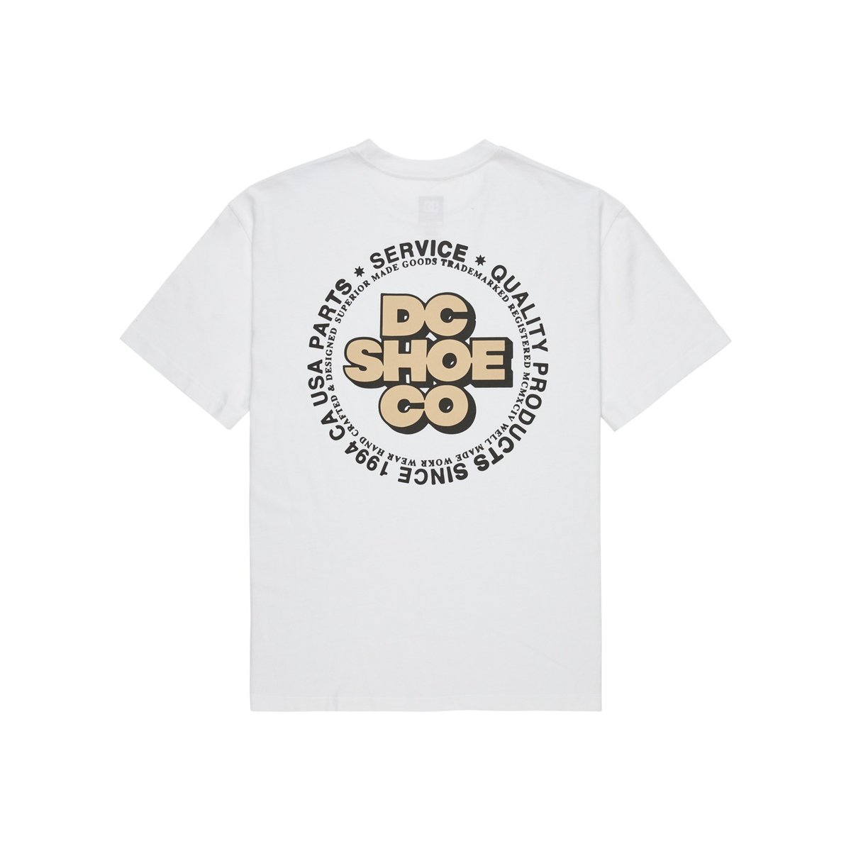 T-shirt à manches courtes WORK CIRCLE. blanc white, DC SHOES
