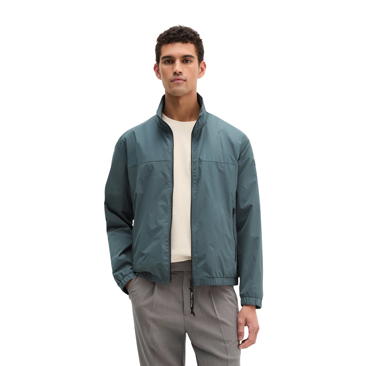 Veste regular en polyester recyclé gris foncé, MARC O'POLO