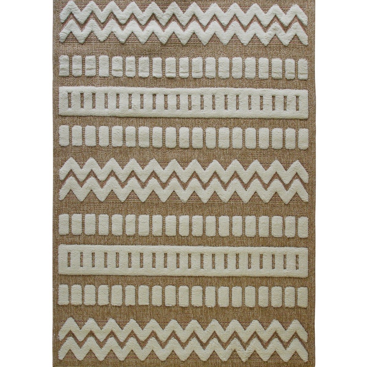 Tapis et jute à motif géométrique en relief JUTE RELIEF MEX mex, THE DECO FACTORY