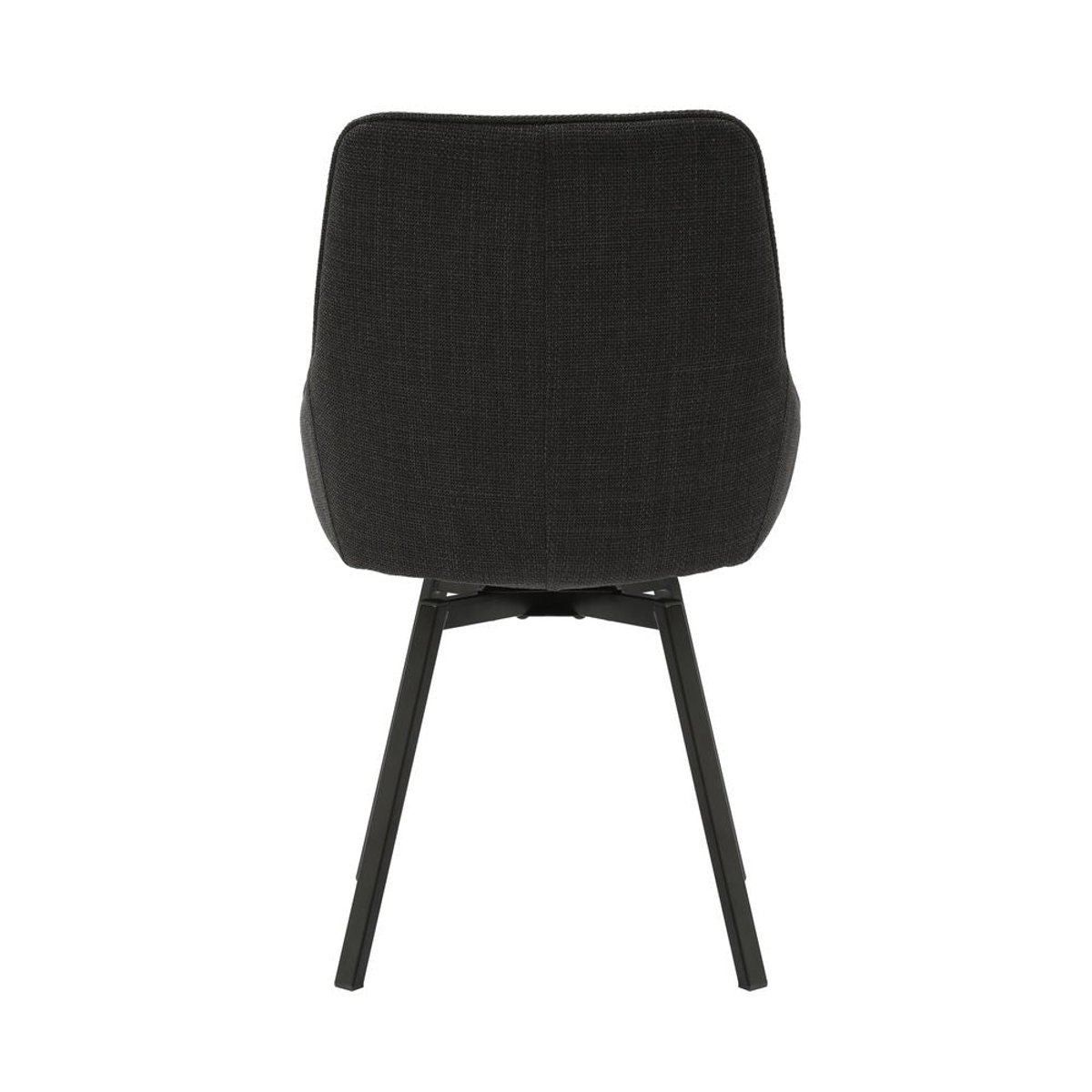 Chaise repas pivotante gris noir, ZAGO