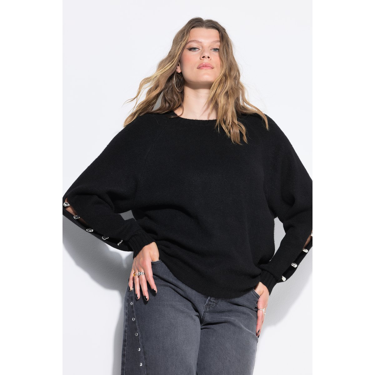 Pull coupe Boxy Shape noir, STUDIO UNTOLD