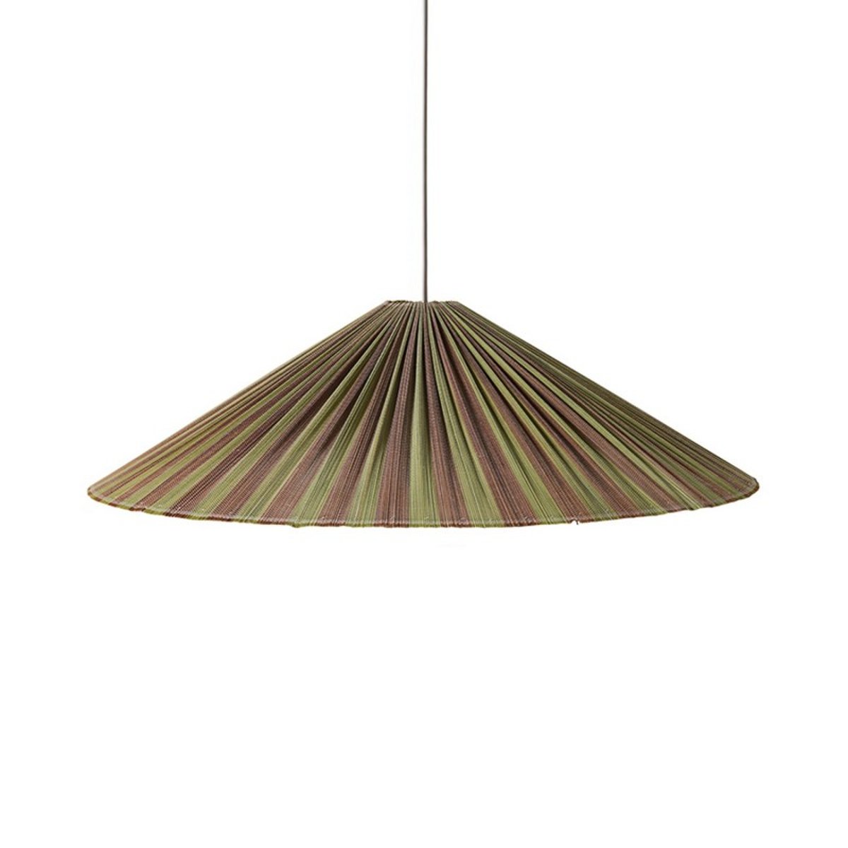 Suspension bambou plissé Verdura multicolore, HKLIVING