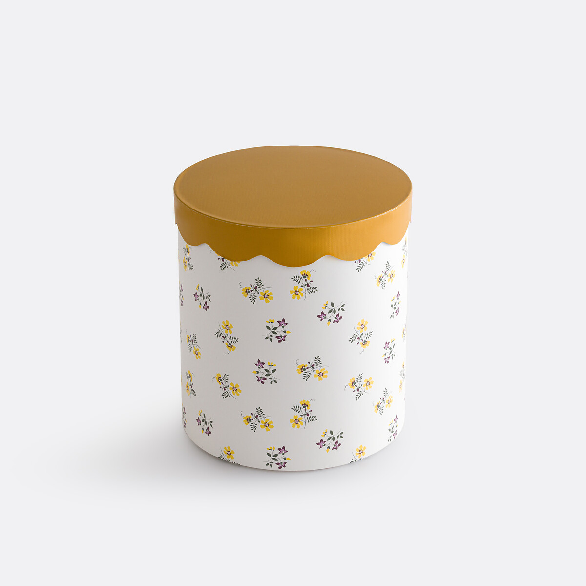 Set of 2 Risetti Round Nesting Boxes with Lid multi-coloured, LA REDOUTE INTERIEURS