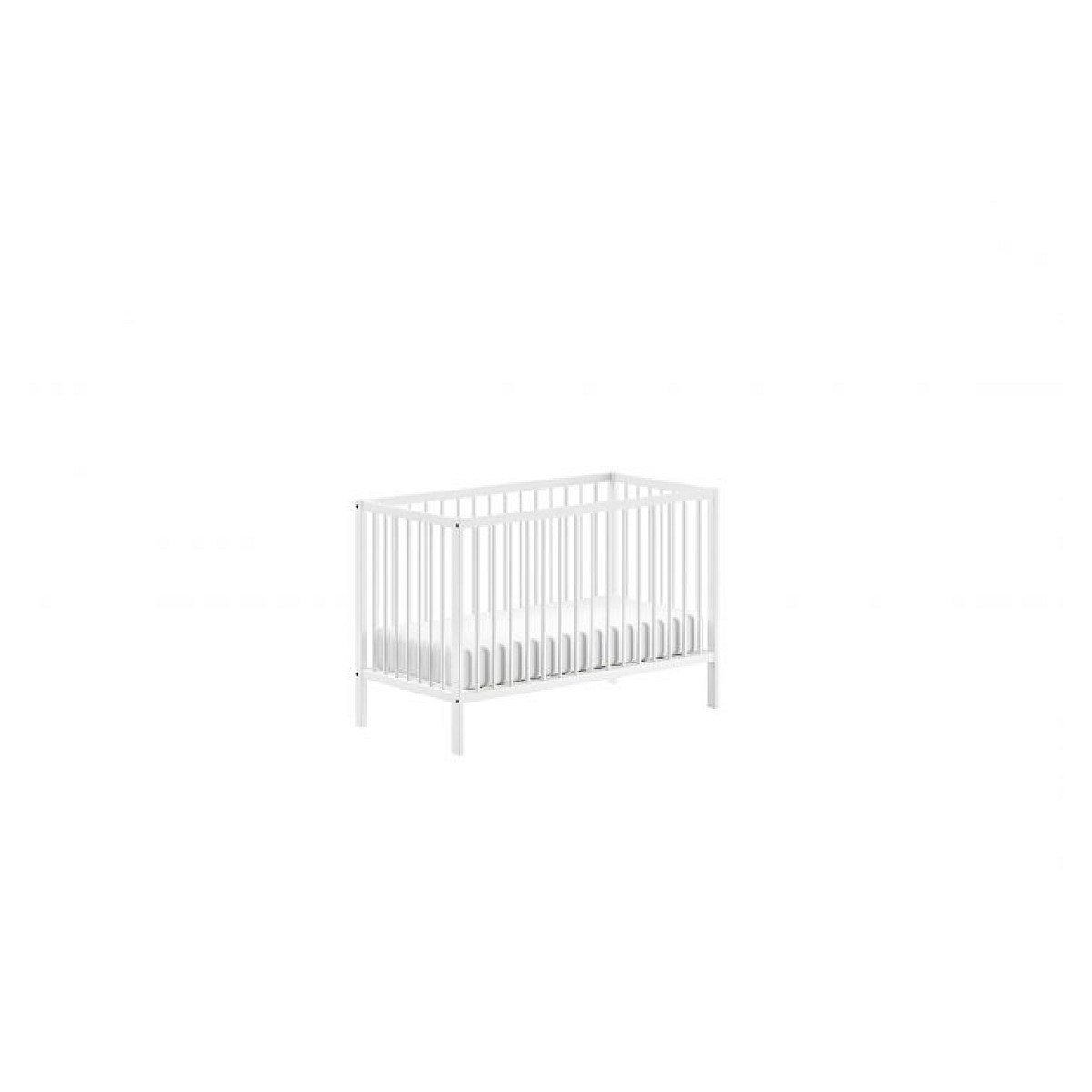 Lit Bébé Dino 60x120 Cm Blanc couleur unique, VIPACK