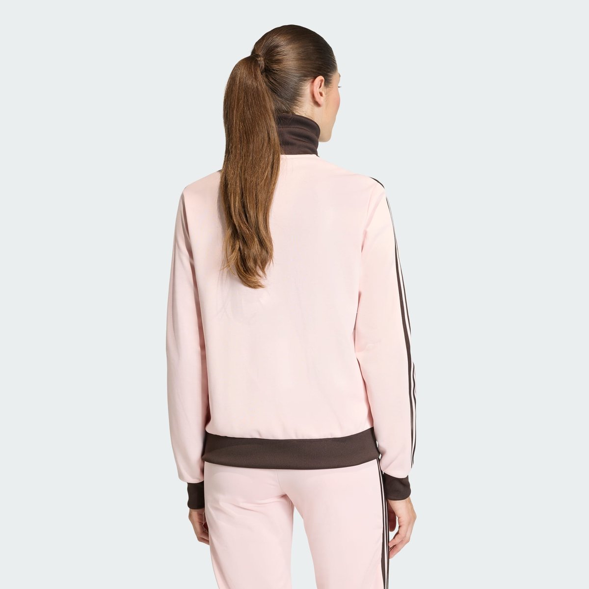 Veste De Survêtement Classic sandy pink / aurora coffee, adidas Originals