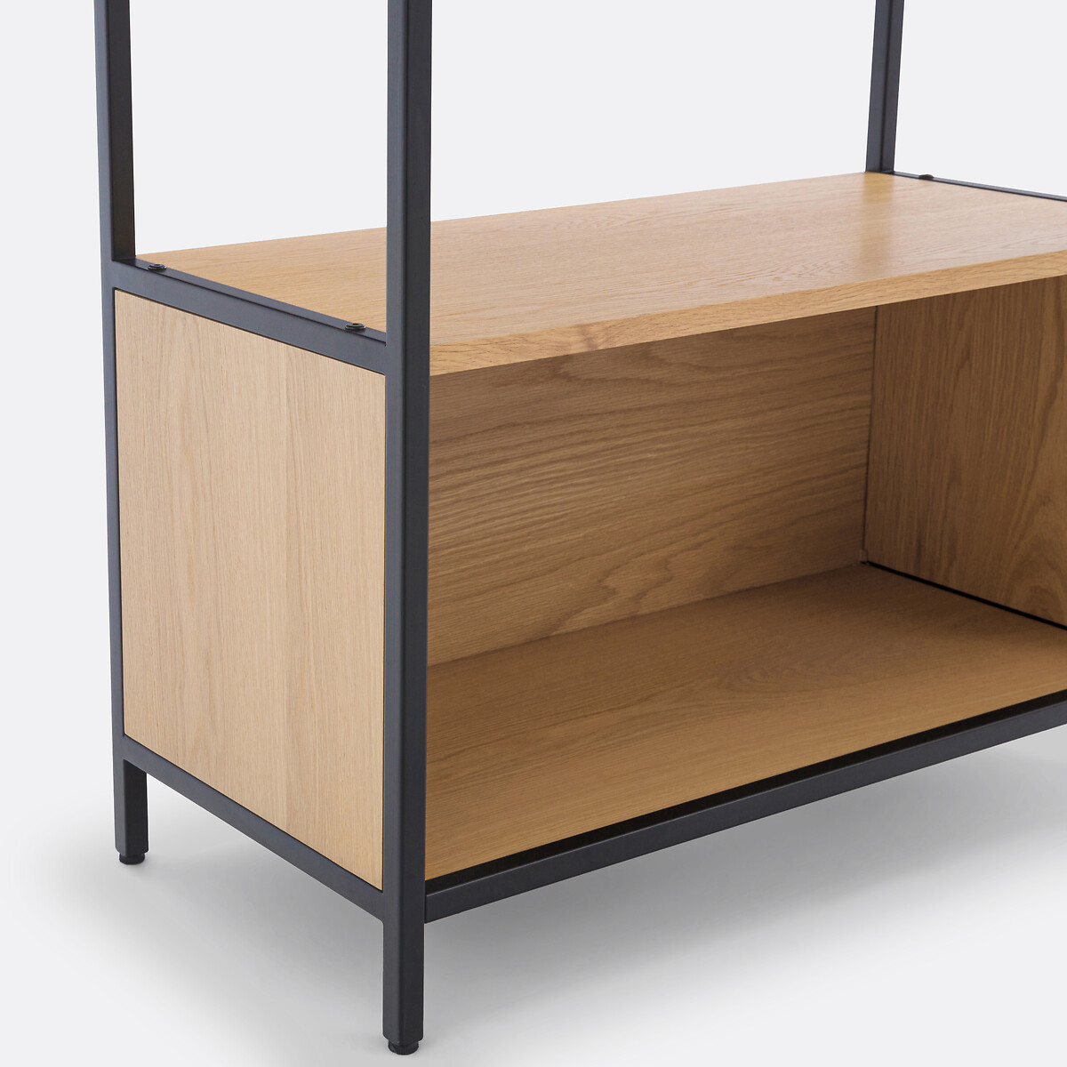Volga Modular Bookcase with 3 Compartments in Oak Veneer natural, LA REDOUTE INTERIEURS