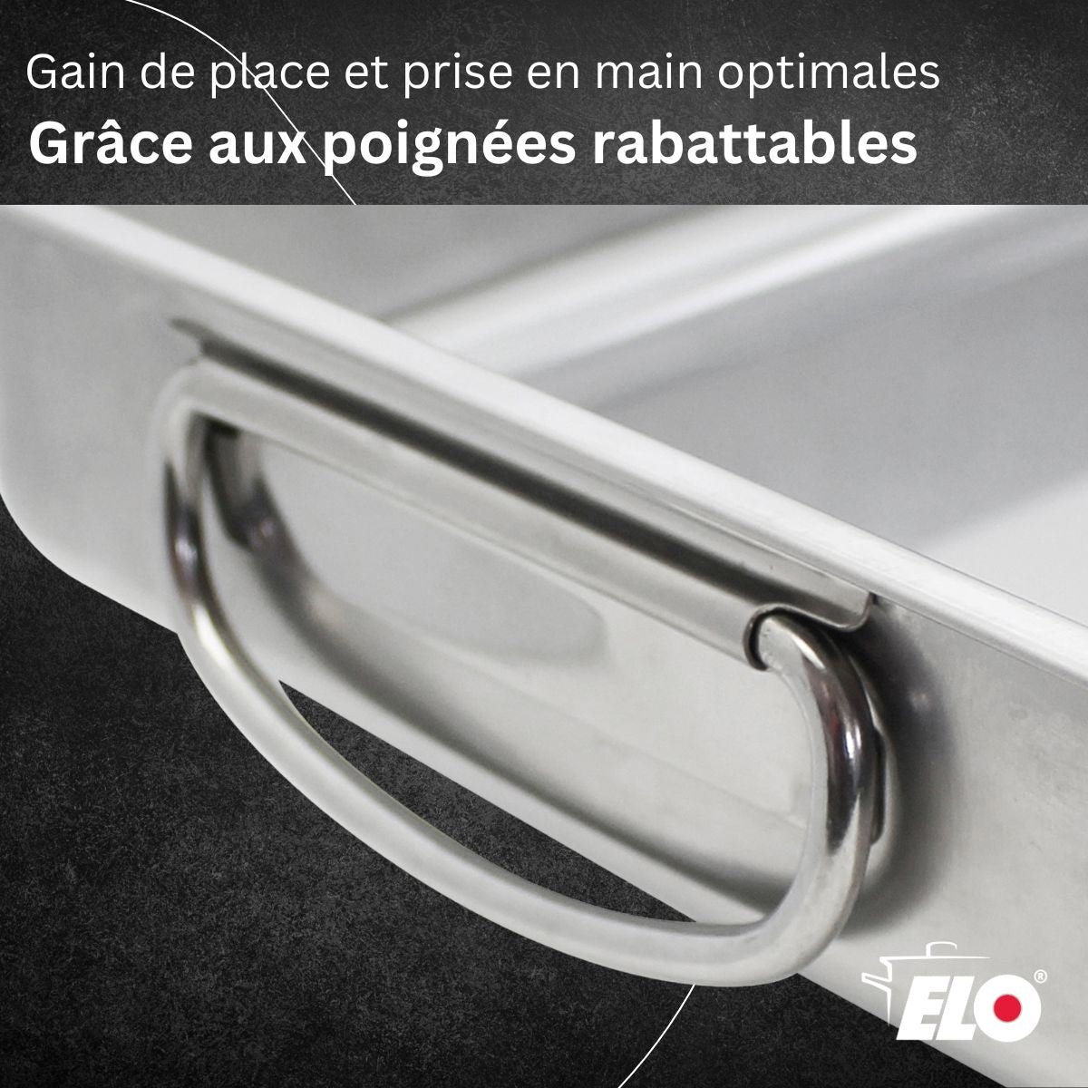 Plat à four acier inoxydable Edition Red inox, ELO