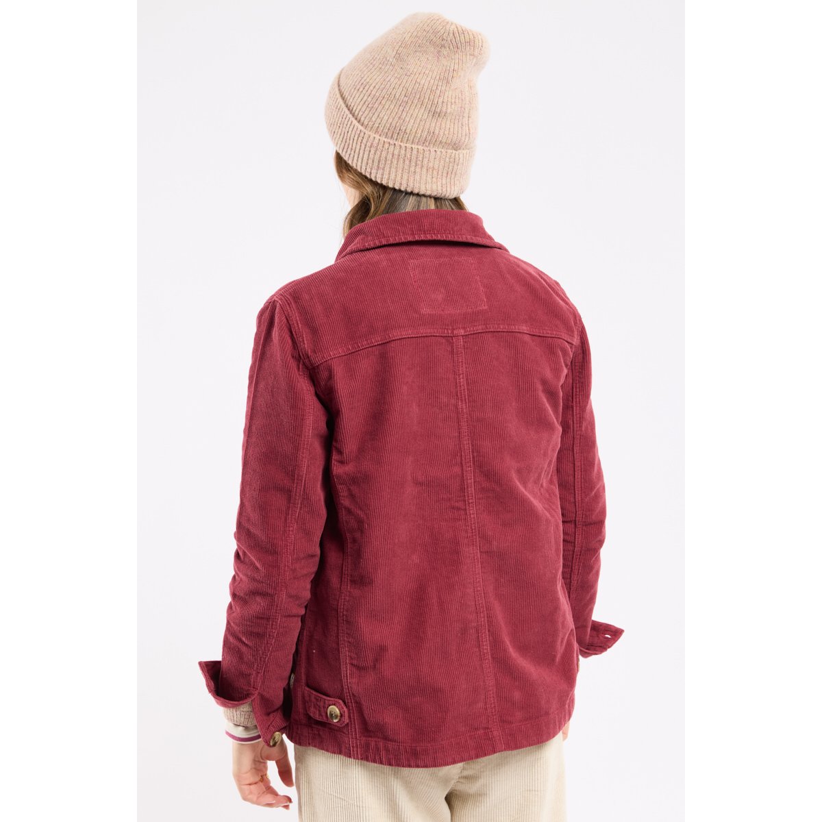 Veste pêcheur Héritage - velours betterave, ARMOR-LUX