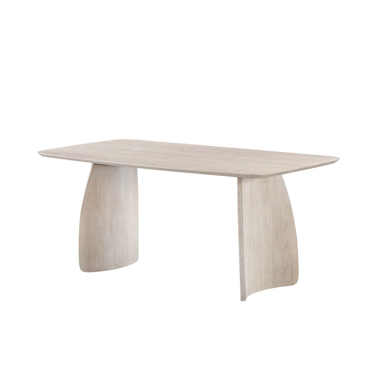 Table repas 180 cm placage chêne naturel clair, ZAGO