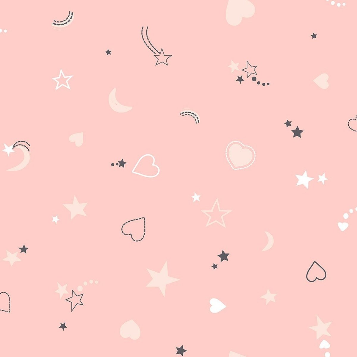 Housse de couette enfant 140x200 Chat + taie 100% coton bio 57 fils rose, ATMOSPHERA