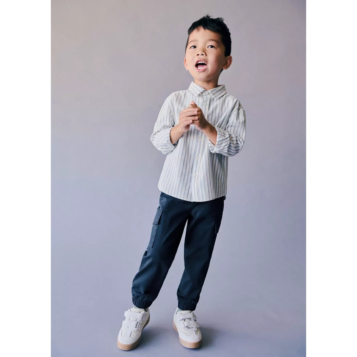 Pantalon jogger cargo bleu marine, MANGO BABY