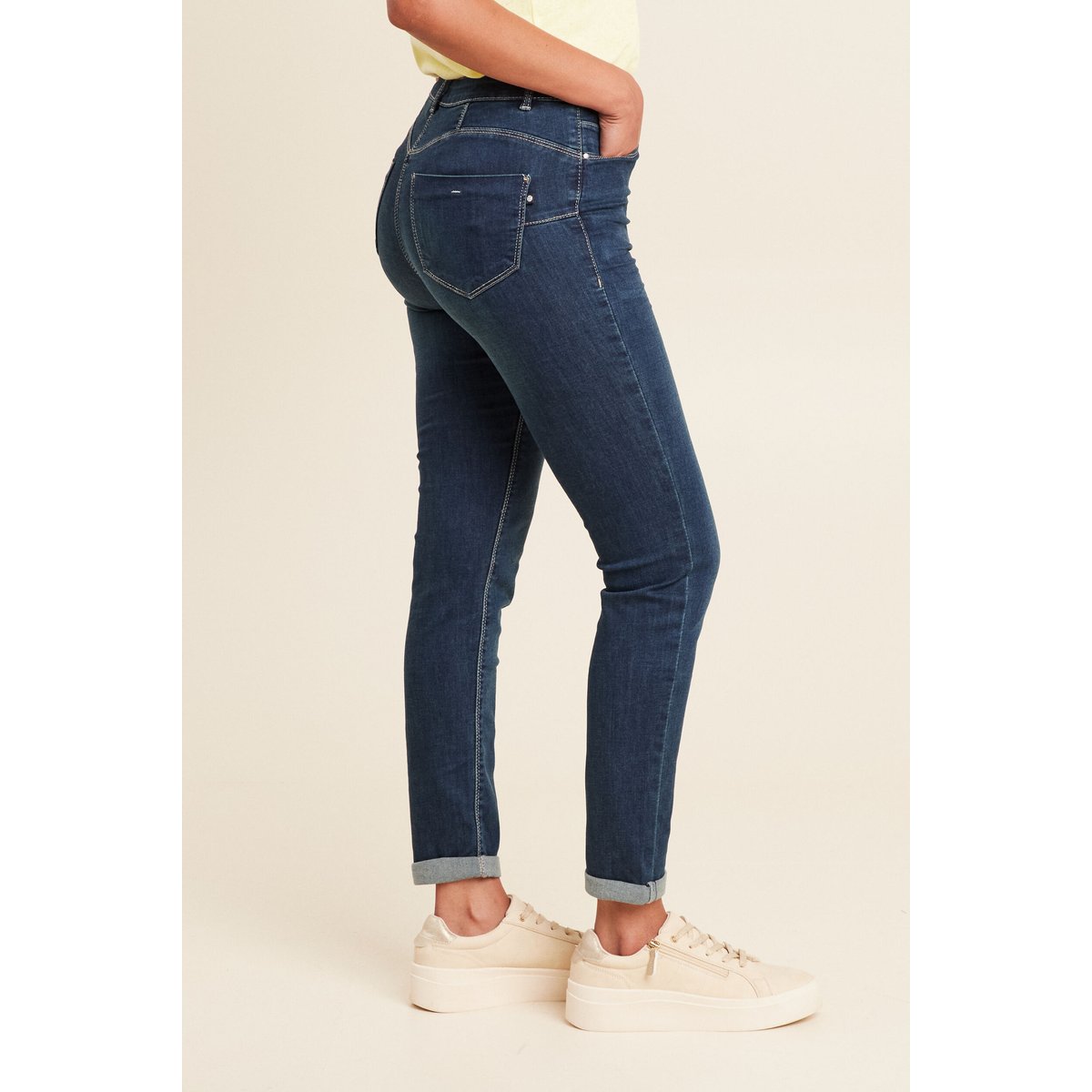 Jeans ajusté taille standard denim brut, BREAL