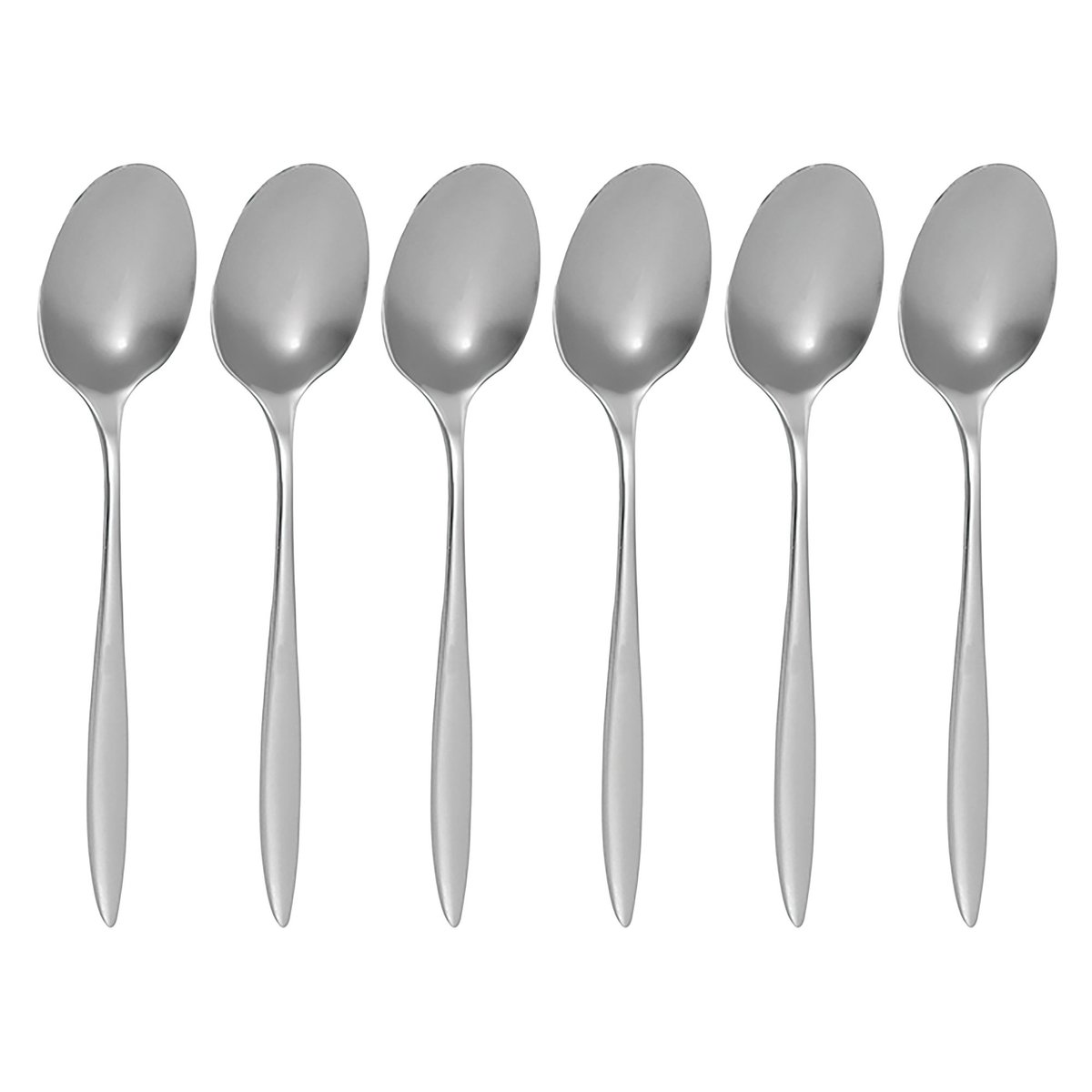 Lot de 6 cuillères de table en acier inoxydable, ATHENA inox, OGO LIVING