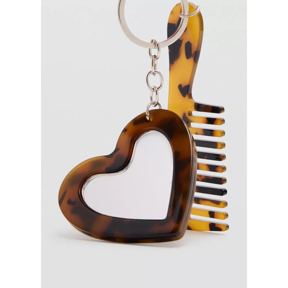 Porte-clés breloques marron, MANGO TEEN