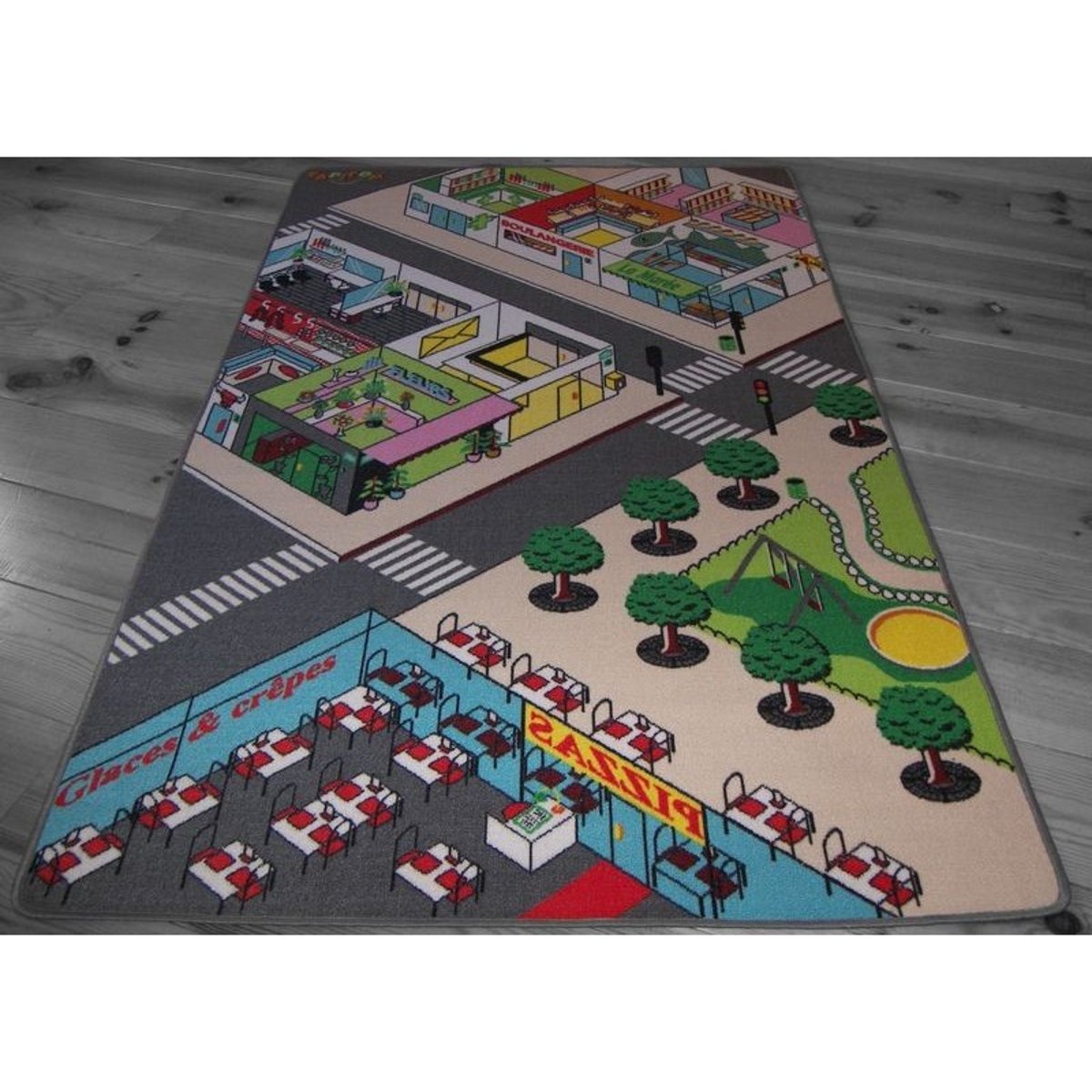 Tapis de jeu enfant LA VILLE multicolore, TAPITOM