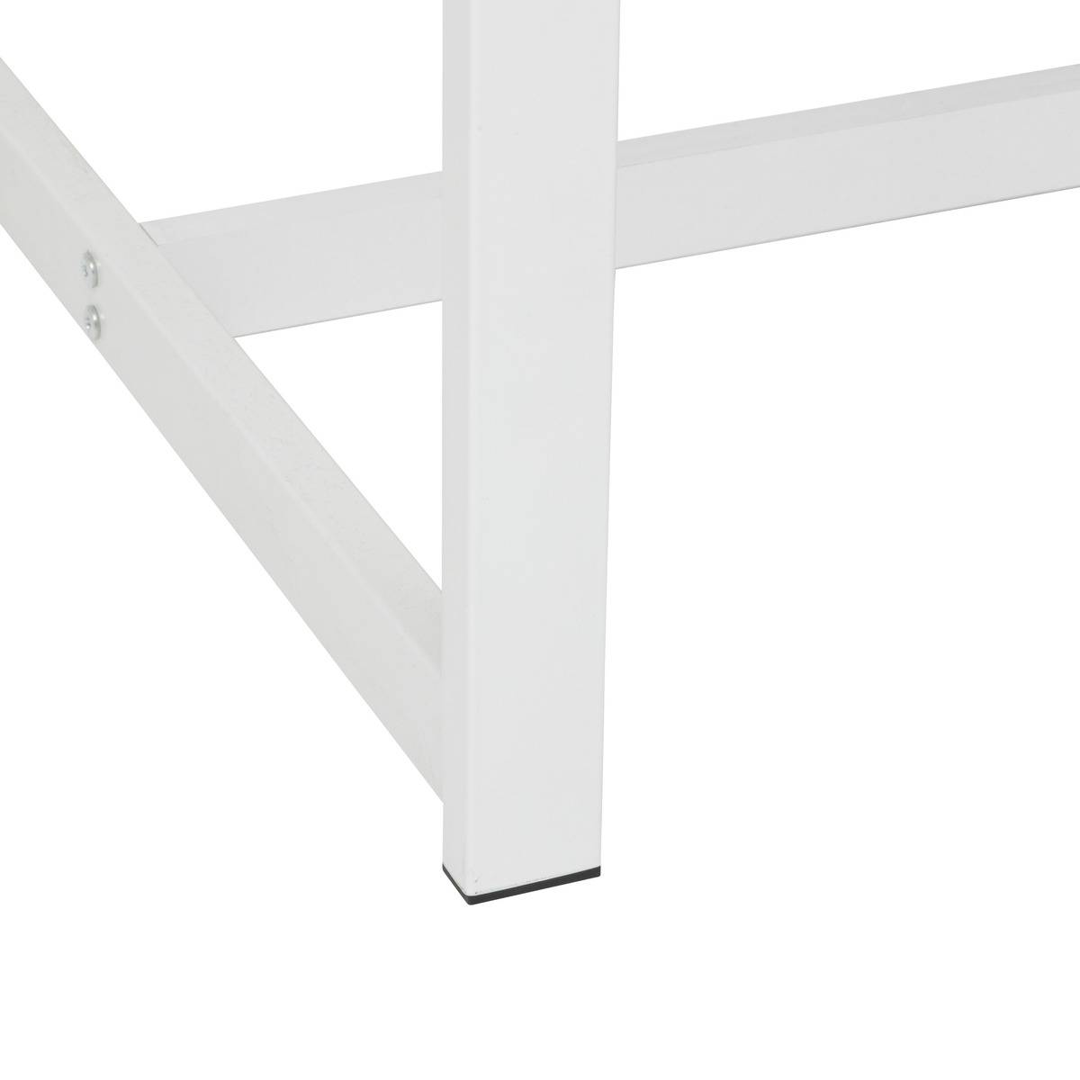 Table de bar 2 places avec rangements EAT UP blanc, 5FIVE SIMPLY SMART