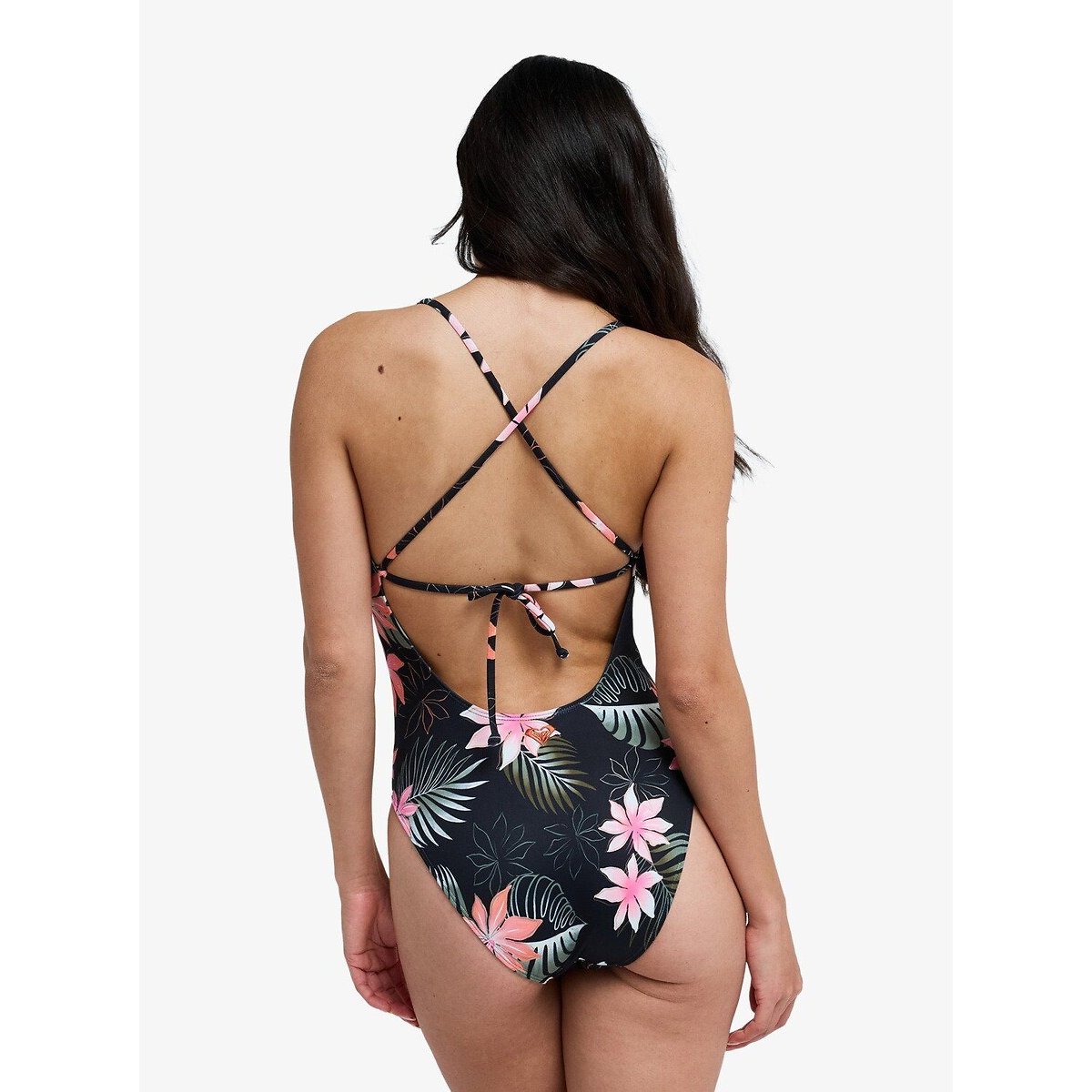 Maillot de bain 1 pièce PARADISE FLEUR noir/rose, ROXY