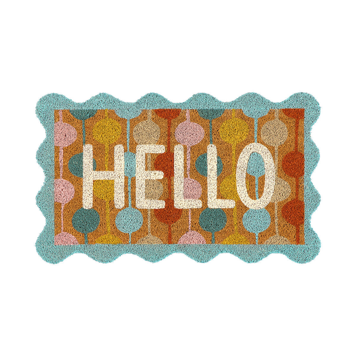 Taimi Multi Scallop Coir Doormat multi-coloured, SCION