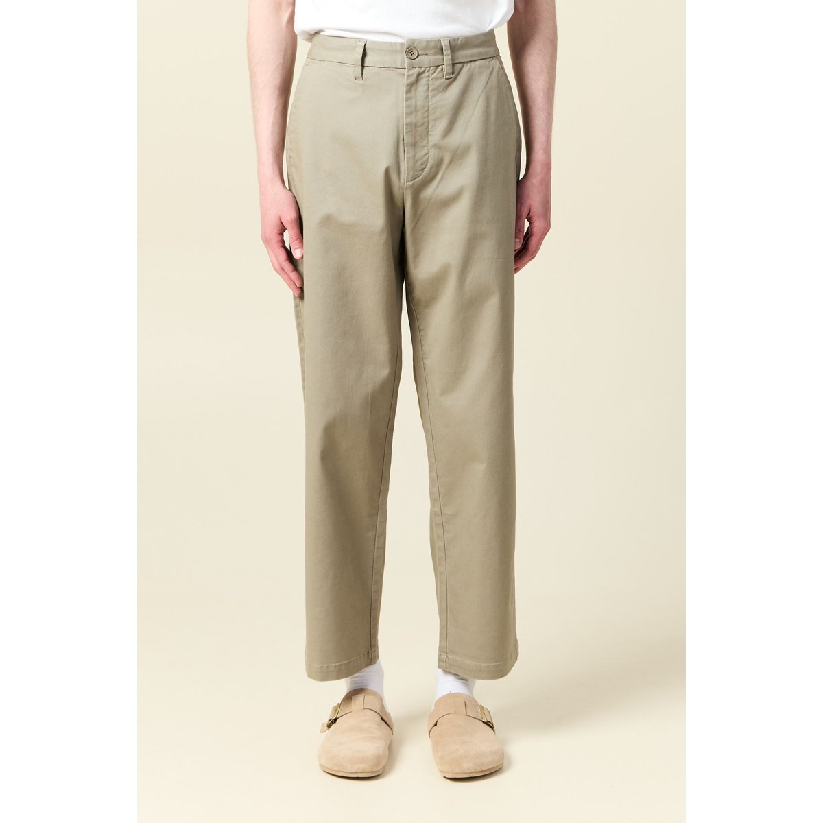 Chino coupe straight vert kaki, BONOBO