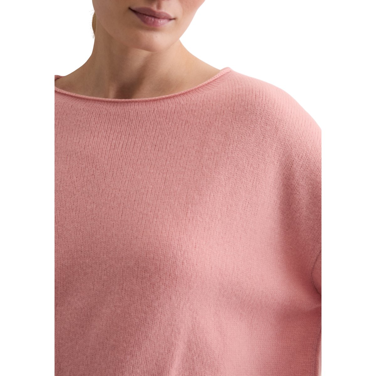 Pull oversized en laine d'agneau moelleuse rose, MARC O'POLO