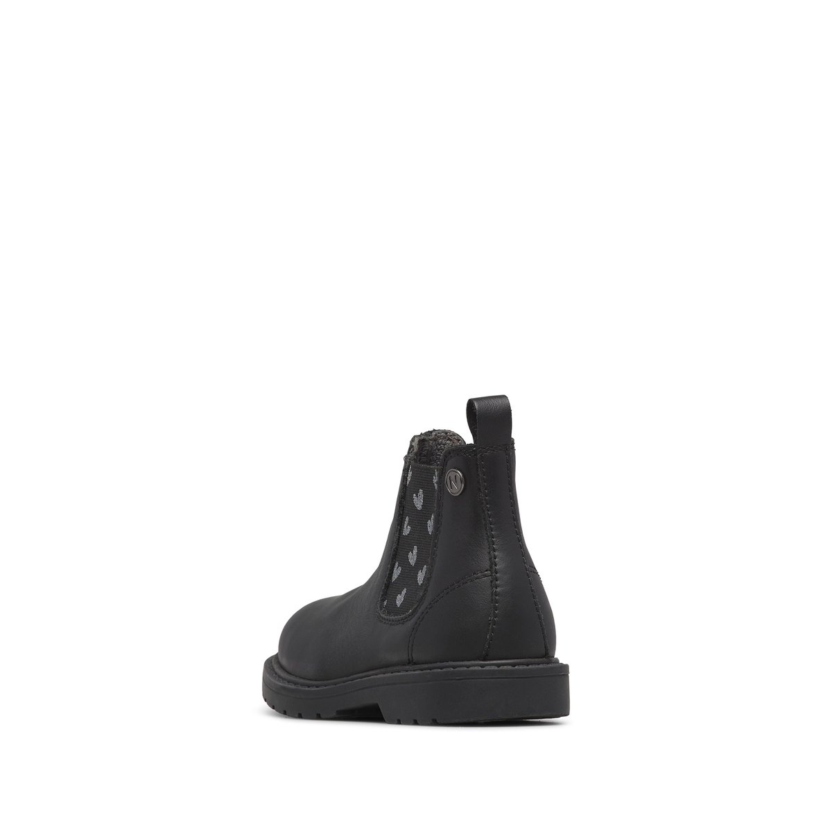 Bottes Chelsea en cuir PICCADILLY noir-argent, NATURINO